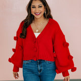 Dozen Roses Chunky Knit Cardigan