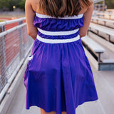 PURPLE GAMEDAY POCKET DRESS