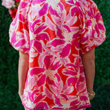 PINK BOUQUET FLORAL TOP