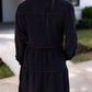 NOIR WASHED BUTTON UP DRESS