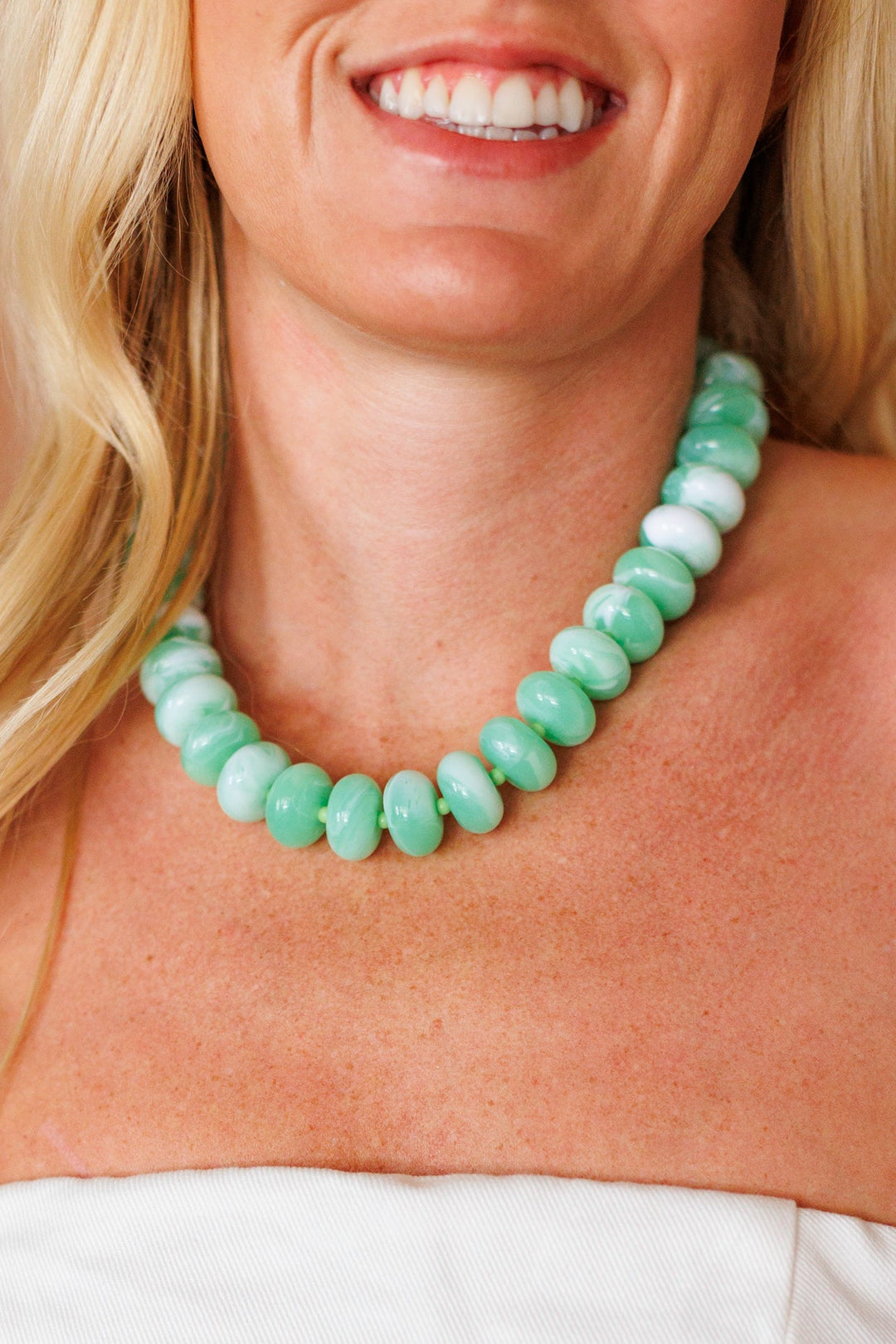 MARLAN NECKLACE -MINT MIX
