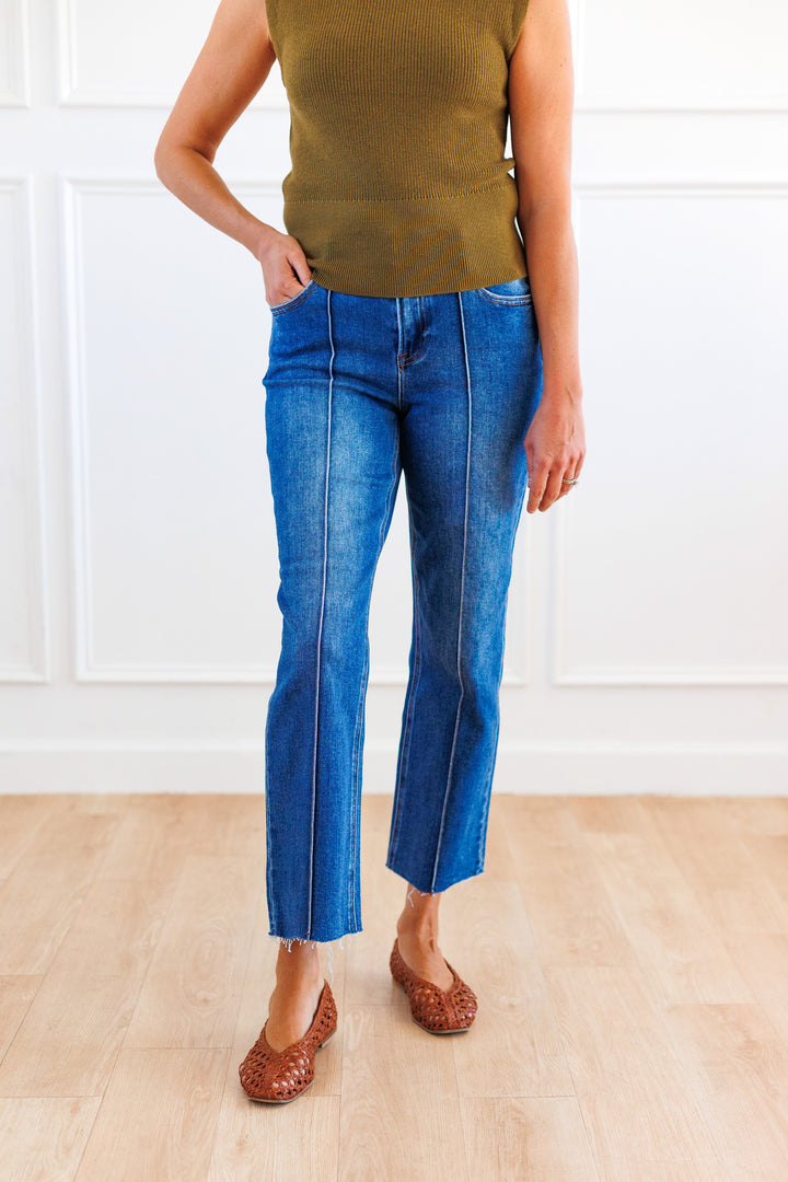 RISEN: CENTER SEAM STRAIGHT LEG JEAN