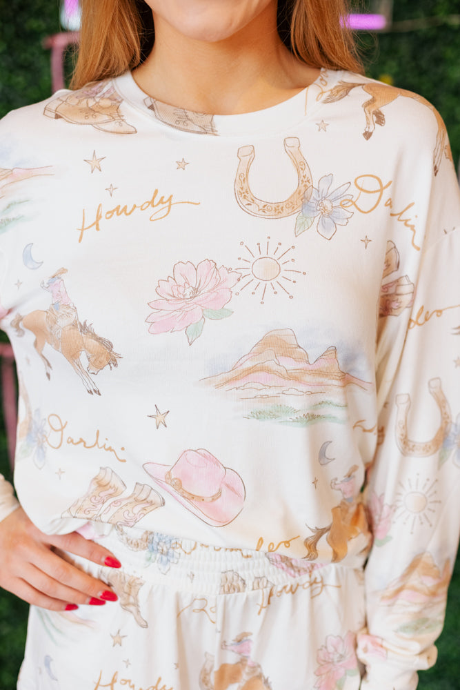 Z SUPPLY: DESERT ROSE LONG SLEEVE TOP