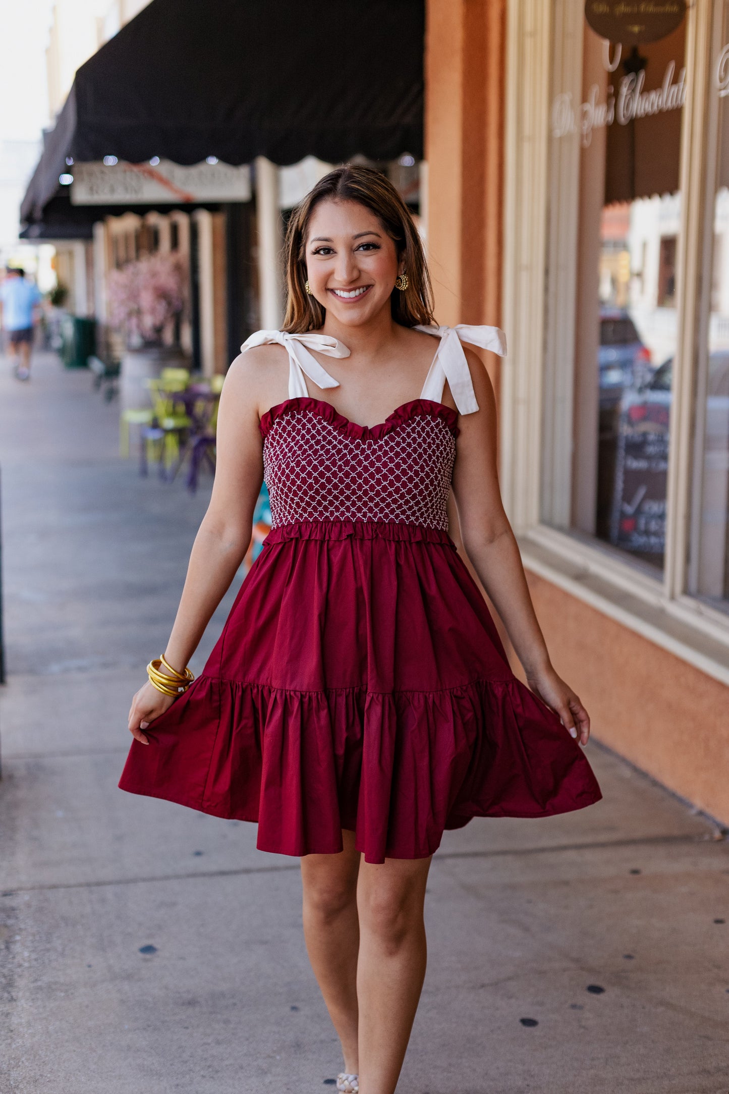 TAILGATE QUEEN SMOCKED TOP DRESS