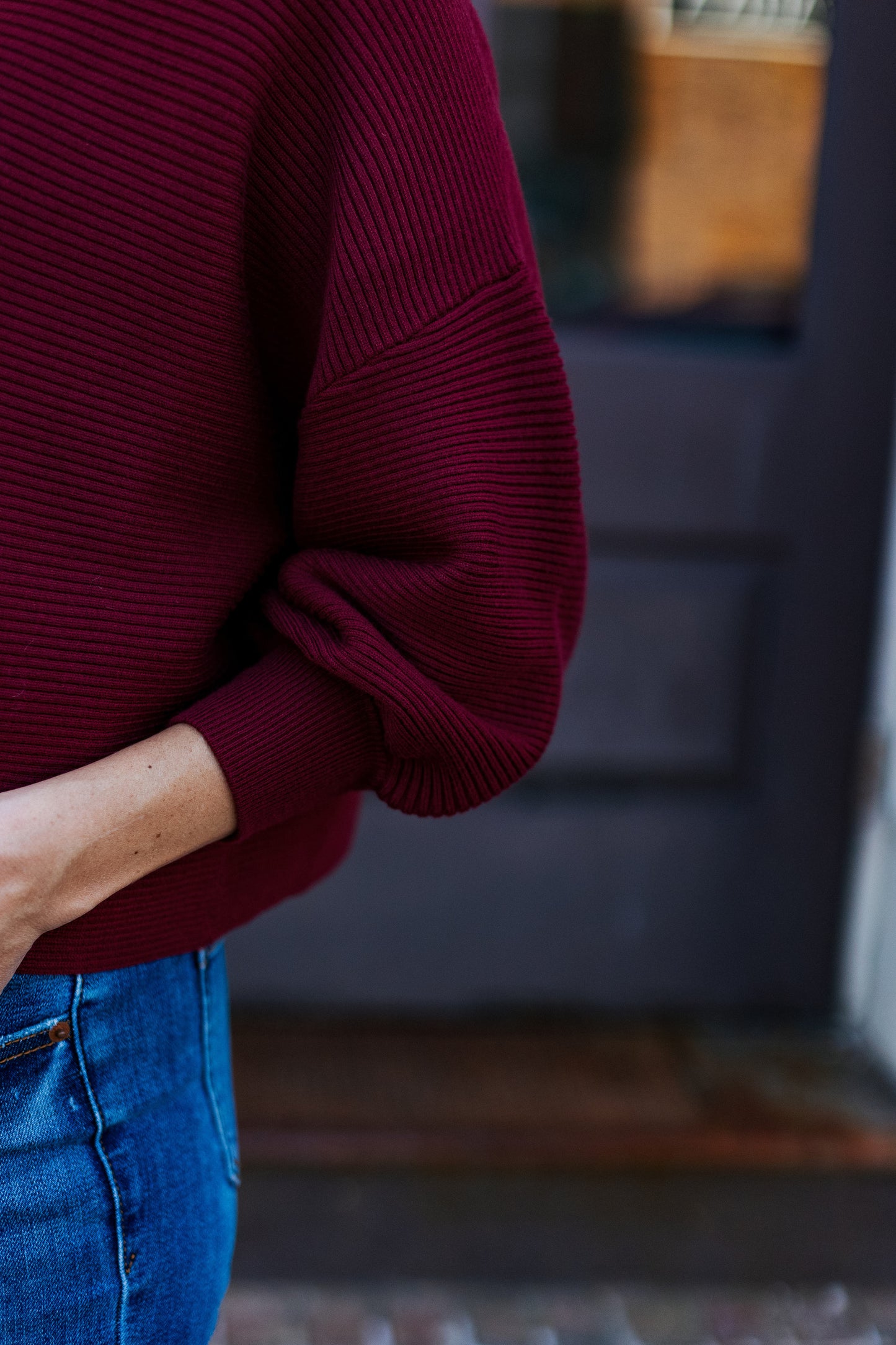 LOLA BALLOON SLEEVE SWEATER