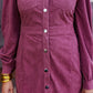 DATE NIGHT BUTTON UP CORD DRESS