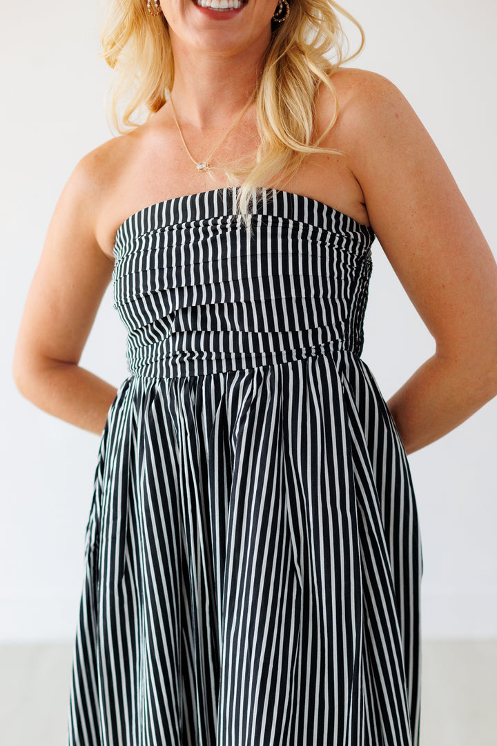 NOIR PROMENADE DRESS - BLACK
