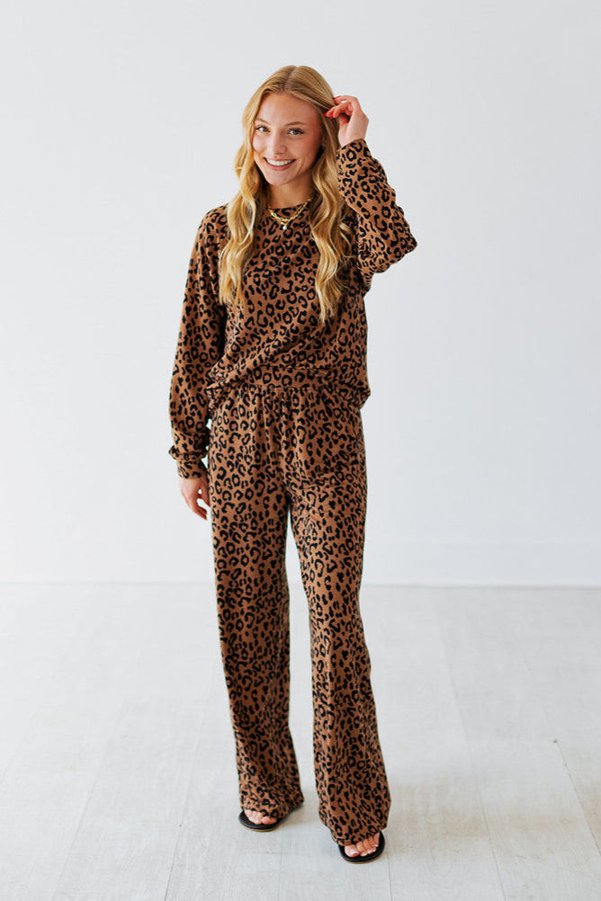 ELOISE LEOPARD LOUNGE PANT