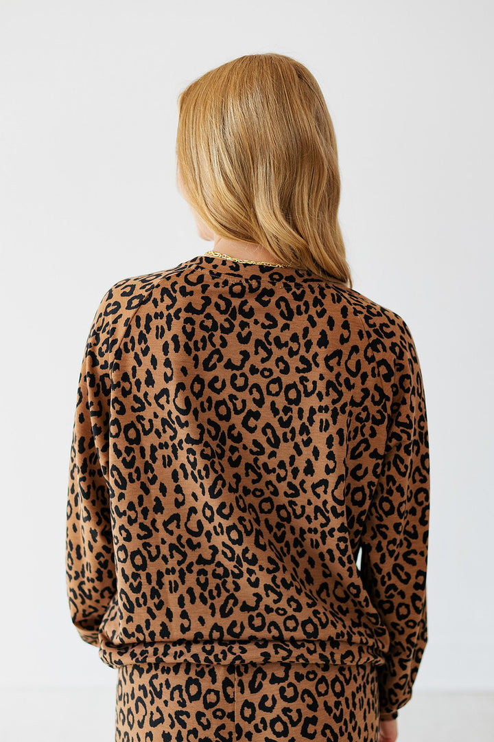 ELOISE LEOPARD LOUNGE TOP