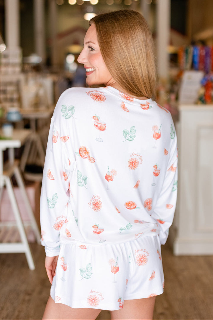 Z SUPPLY: LONGSLEEVE SPRITZ PAJAMA TOP