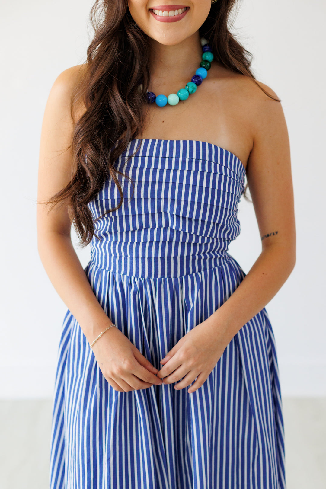 DENIM BLUE PROMENADE DRESS