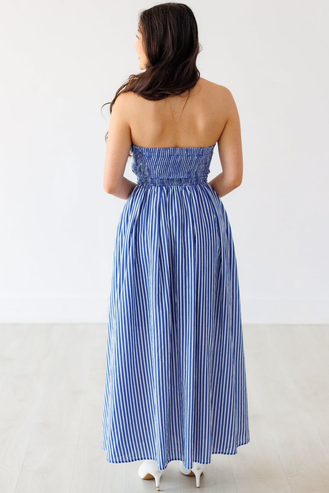 DENIM BLUE PROMENADE DRESS