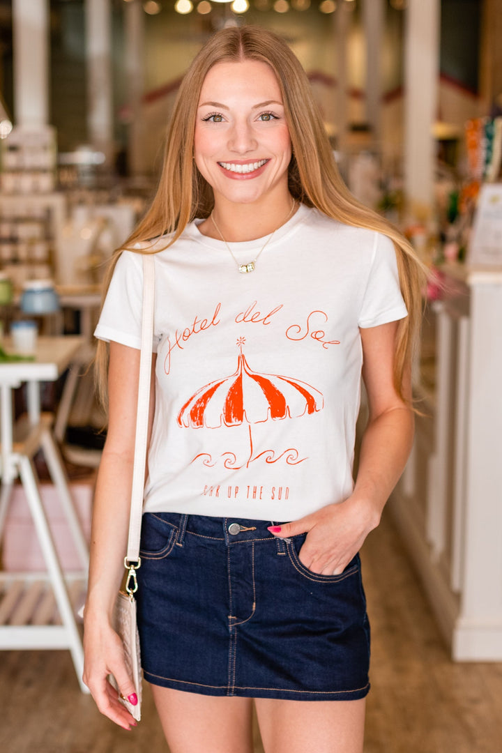 Z SUPPLY: DEL SOL TOURIST TEE- SEA SALT