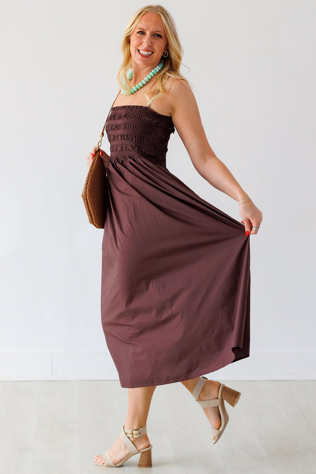 Z SUPPLY: CORNELIA POPLIN MIDI DRESS