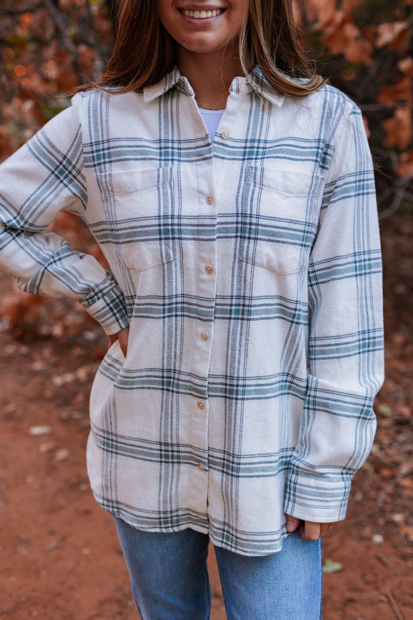 THE DOMINIC FLANNEL TOP