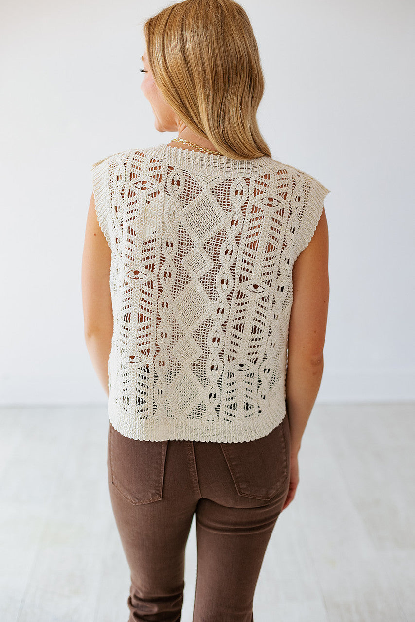 Z SUPPLY: BAROQUE CROCHET SWEATER TOP