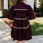 GIMME MORE TIERED DRESS: BROWN