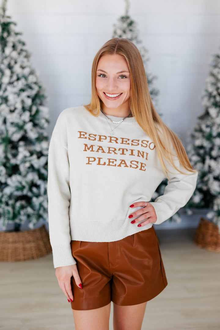 ESPRESSO MARTINI PLEASE SWEATER