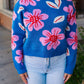 ROYAL FLOWER KNIT SWEATER