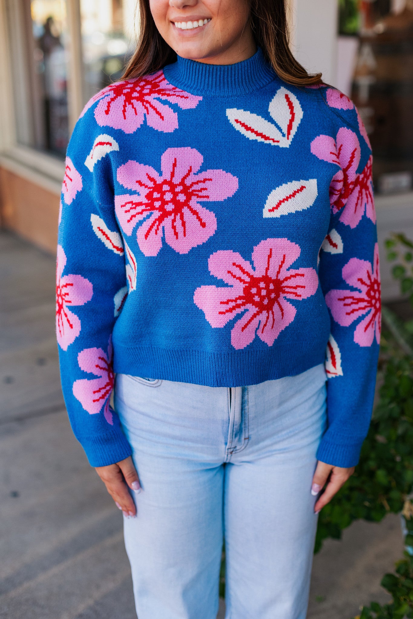 ROYAL FLOWER KNIT SWEATER