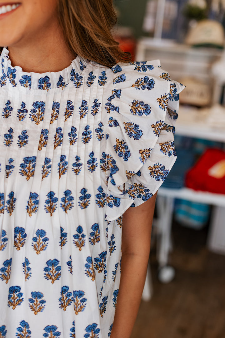 BLUEBONNET FIELDS BLOUSE