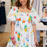 ON VACAY PRINT SUNDRESS