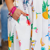 ON VACAY PRINT SUNDRESS