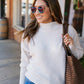 GOING PLACES RIBBED DOLMAN SLEEVE SWEATER