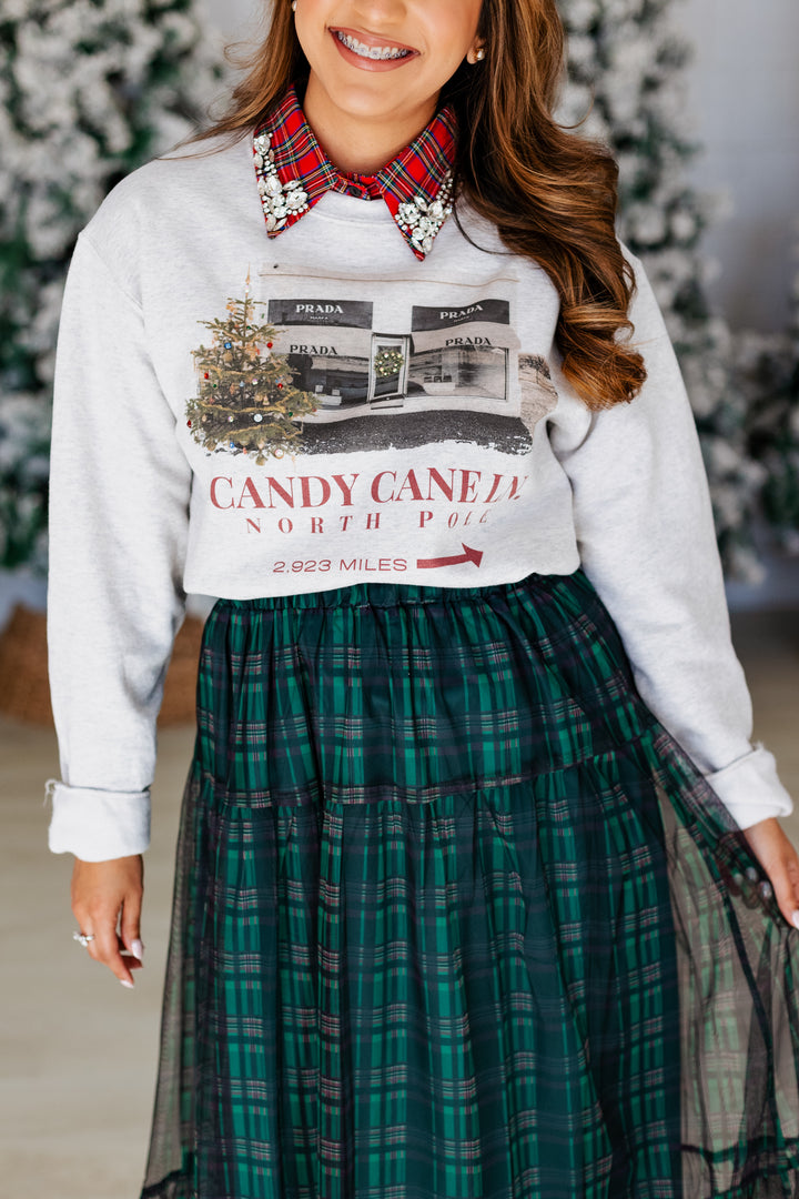 CANDY CANE LANE X MARFA CREW NECK SWEATSHIRT