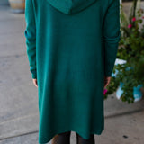 OH SO COZY HOODED COATIGAN / FOREST GREEN