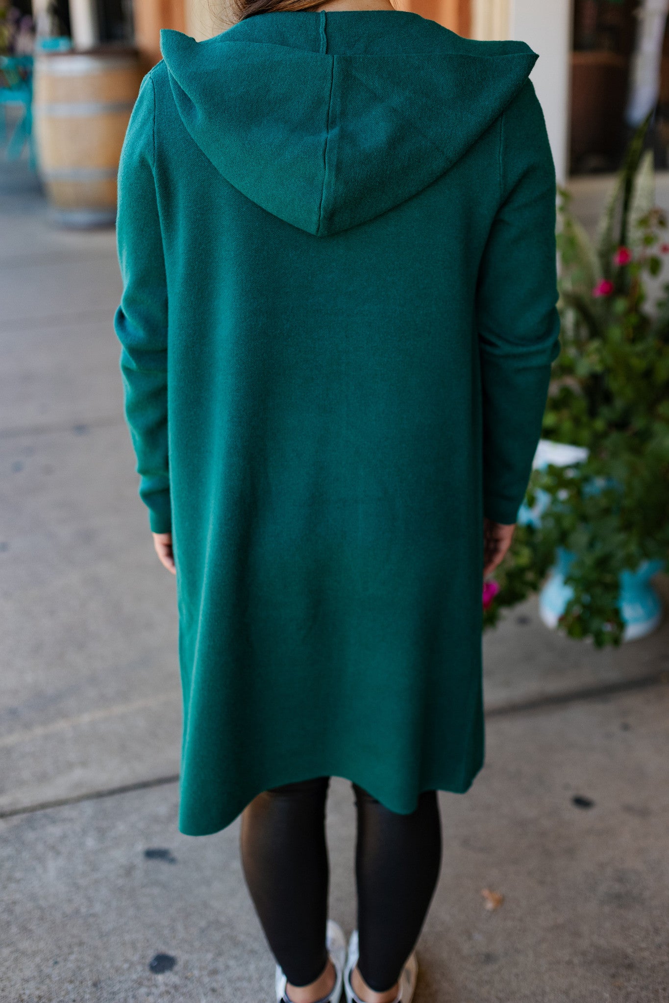 OH SO COZY HOODED COATIGAN / FOREST GREEN