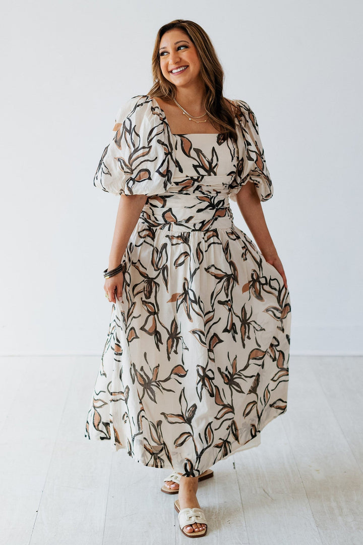 AUTUMN FLORALS MAXI SKIRT