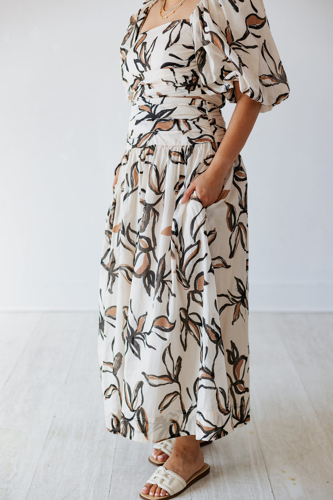 AUTUMN FLORALS MAXI SKIRT