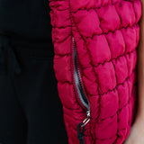 QUILTED HOBO BAG / RED