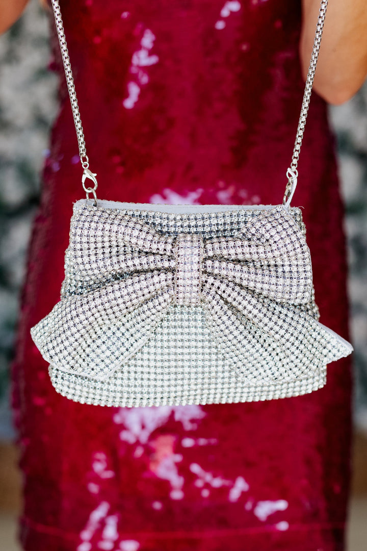 GRETCHEN EVENING BAG- SILVER