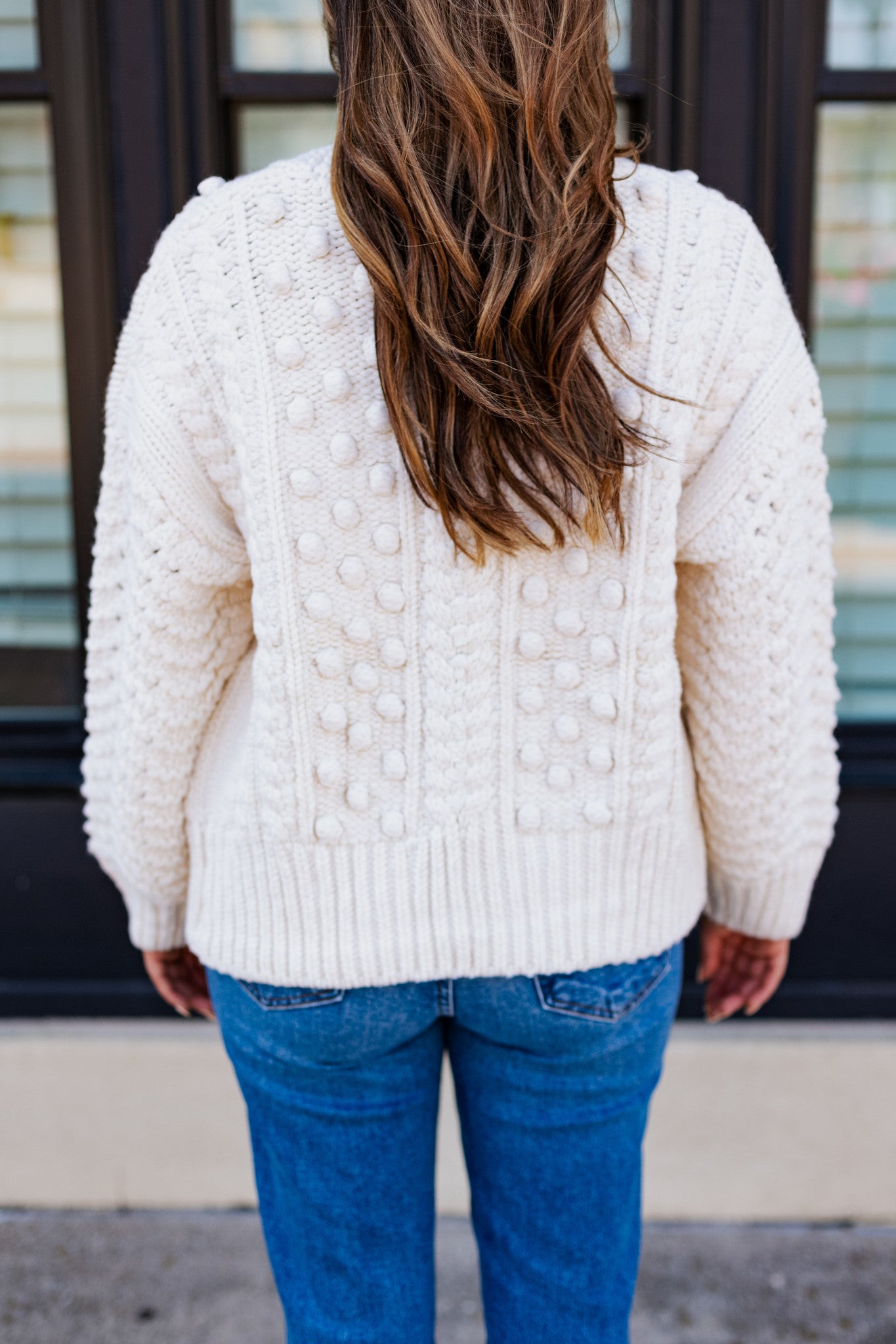 IVORY CHUNKY CARDIGAN