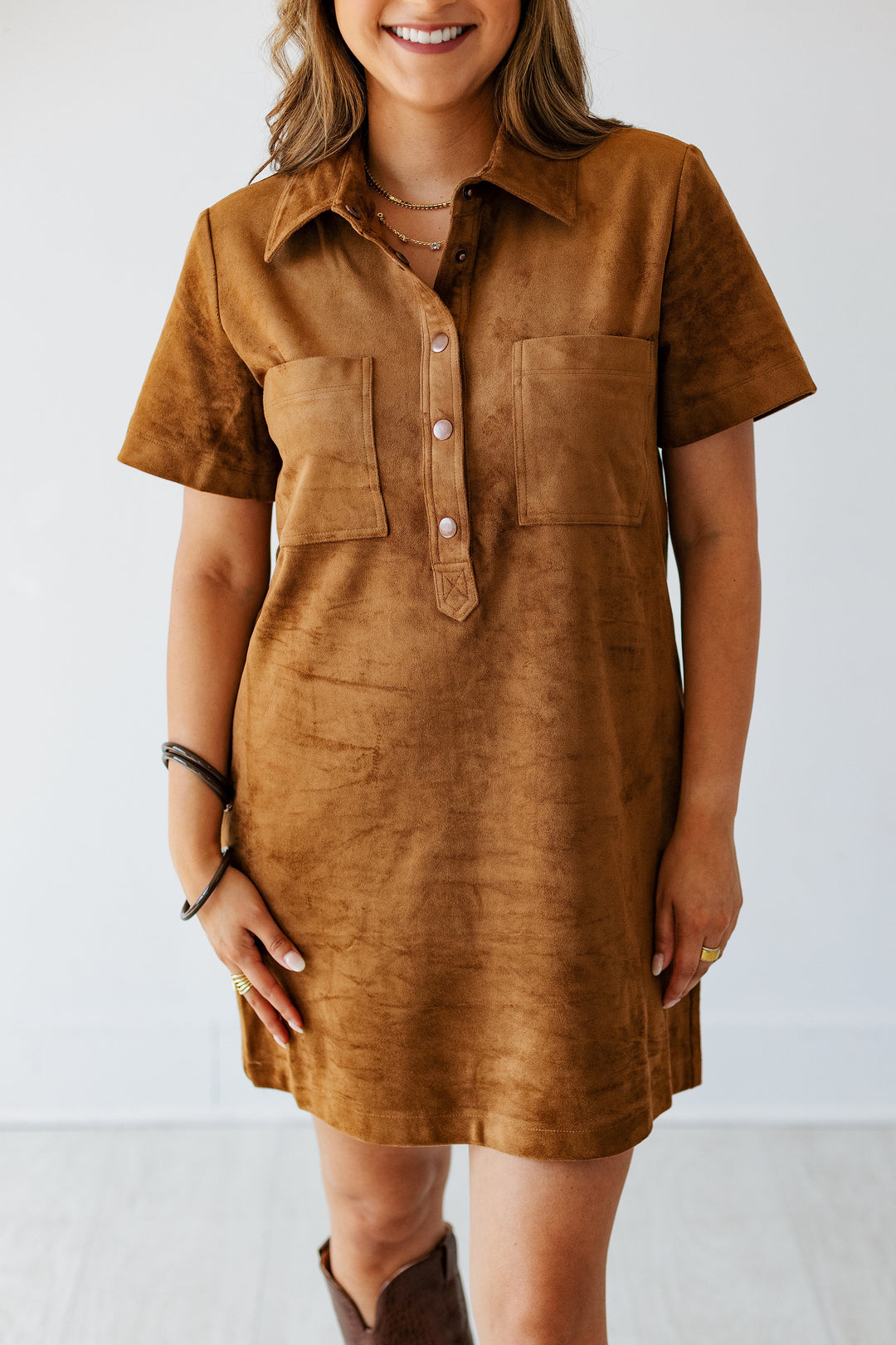 Z SUPPLY: SYDNEY SUEDE MINI DRESS- COCONUT