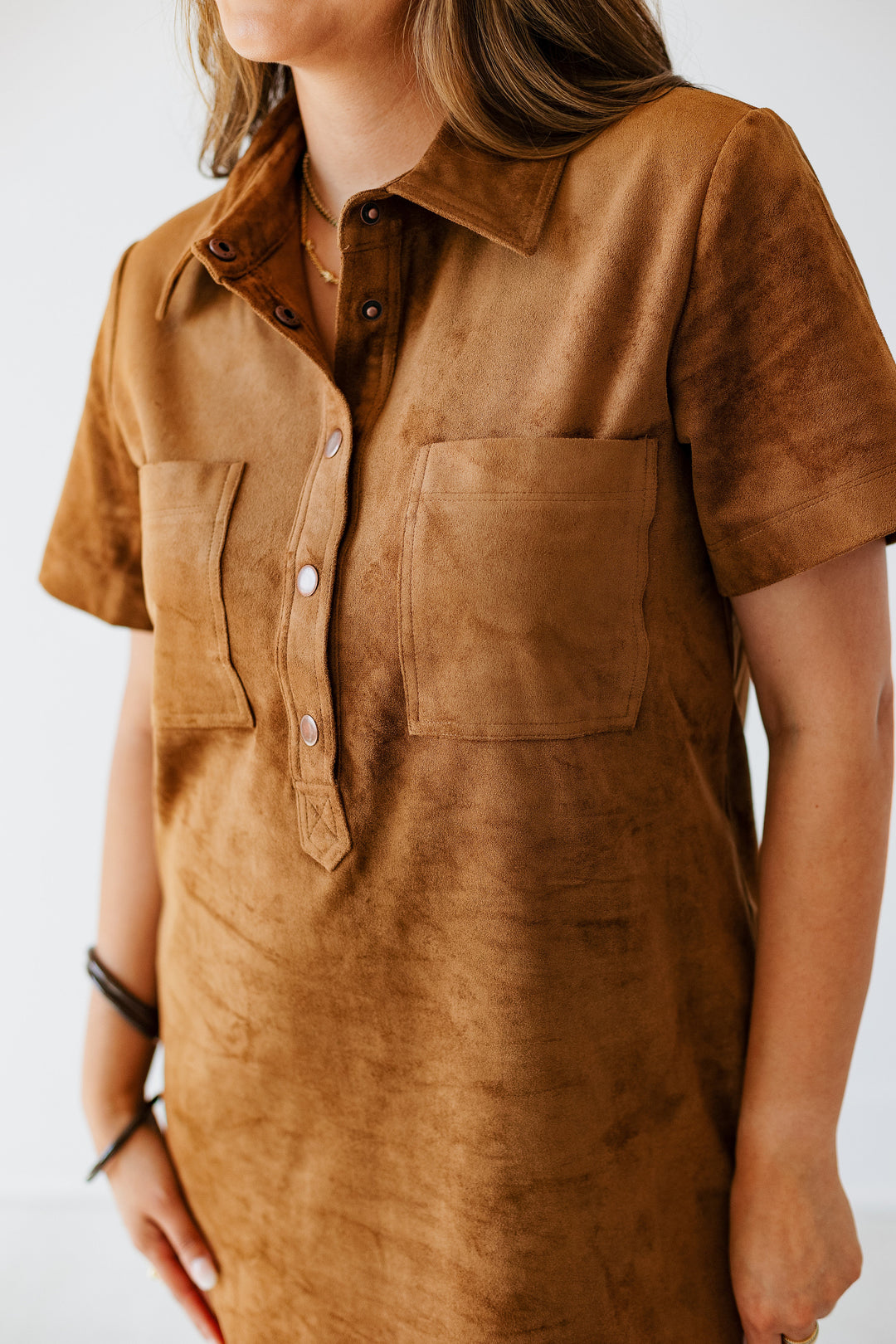 Z SUPPLY: SYDNEY SUEDE MINI DRESS- COCONUT