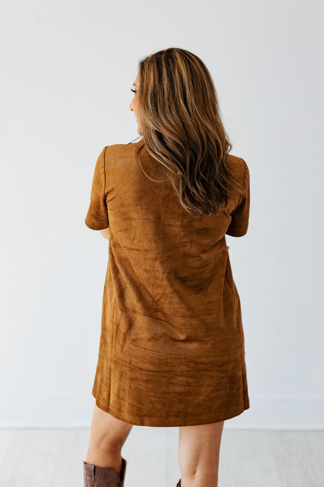 Z SUPPLY: SYDNEY SUEDE MINI DRESS- COCONUT