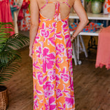 FLAMINGO FLORAL SUNDRESS