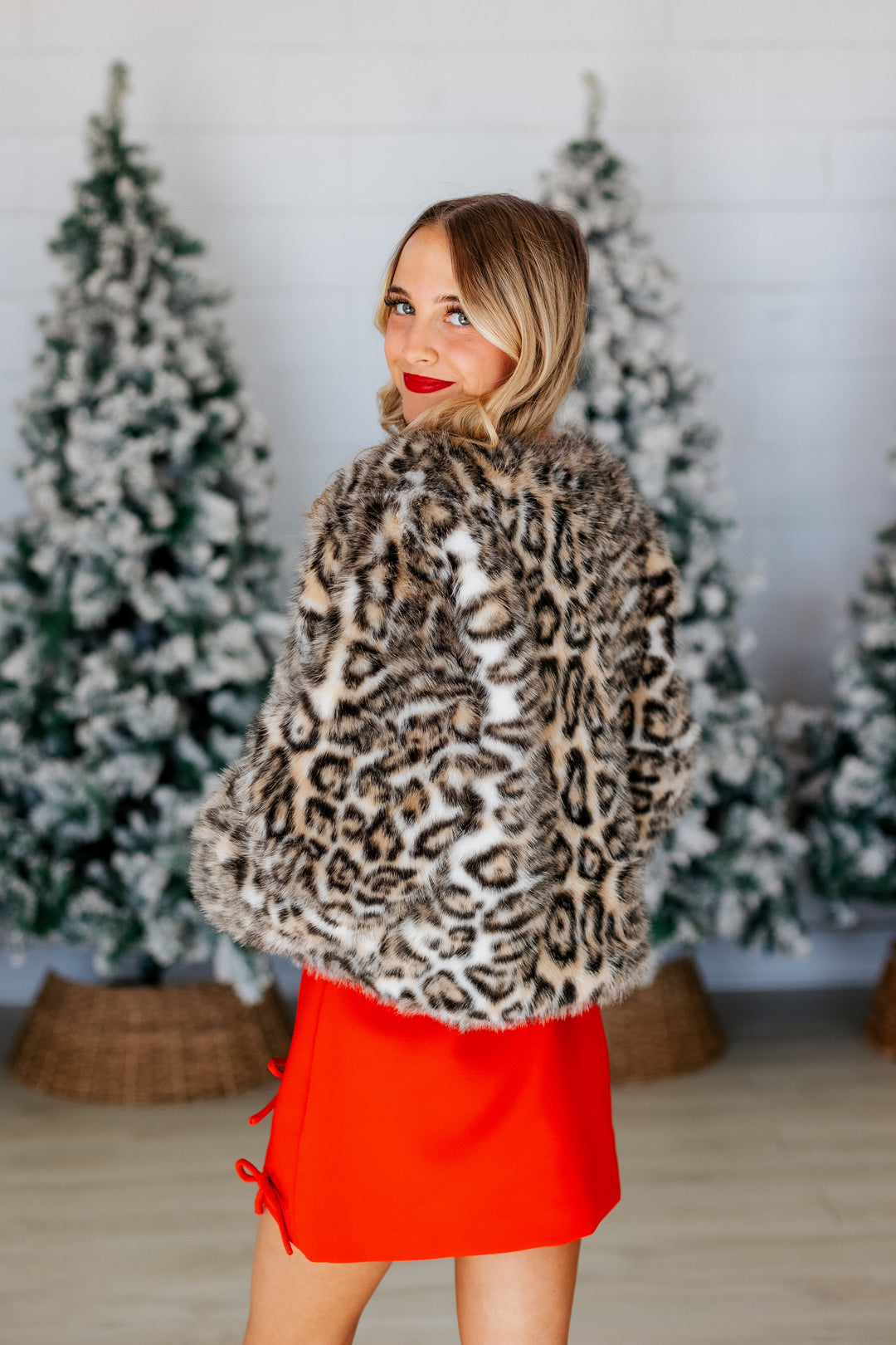 LUXE IN LEOPARD FAUX FUR JACKET