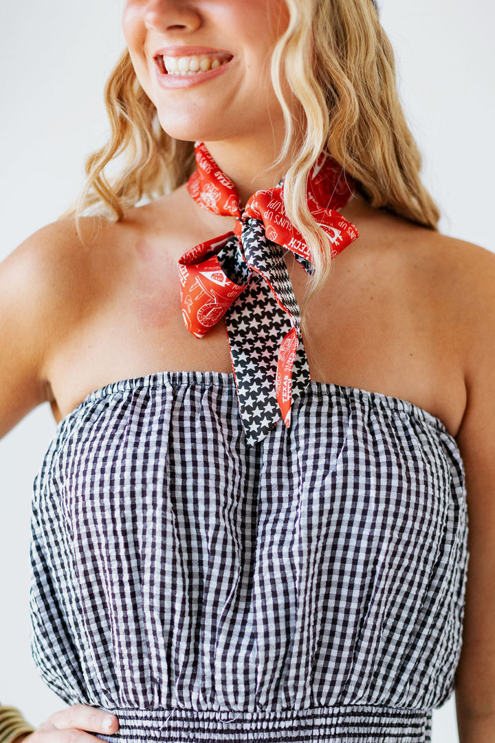 SIDELINE TWILLY SCARF: TEXAS TECH