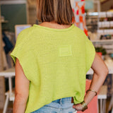 SLICE OF LIME KNIT TOP