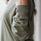 Z SUPPLY: MODERN V-NECK WEEKENDER EVERGREEN