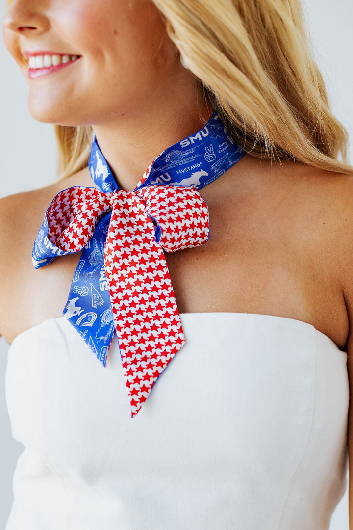 SIDELINE TWILLY SCARF: SMU