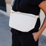 WOVEN BUM BAG / CREAM