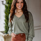 Z SUPPLY: MODERN V-NECK WEEKENDER EVERGREEN