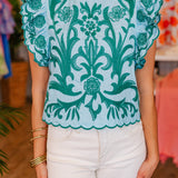 MAYA EMBROIDERED TOP