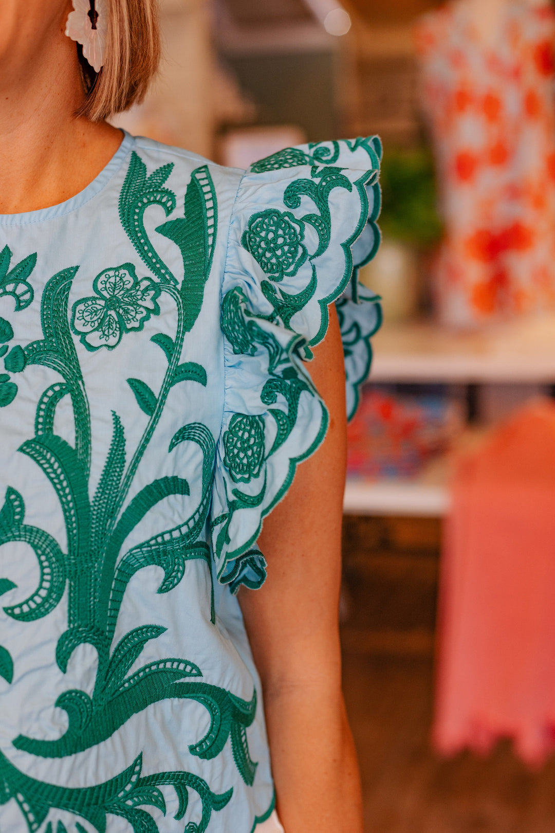 MAYA EMBROIDERED TOP