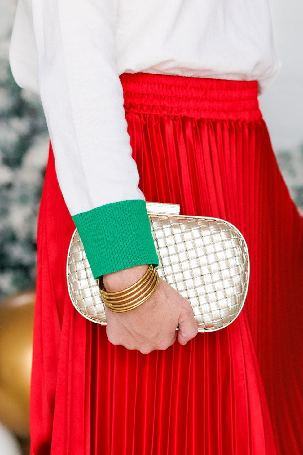 ROSLYN CLUTCH- GOLD